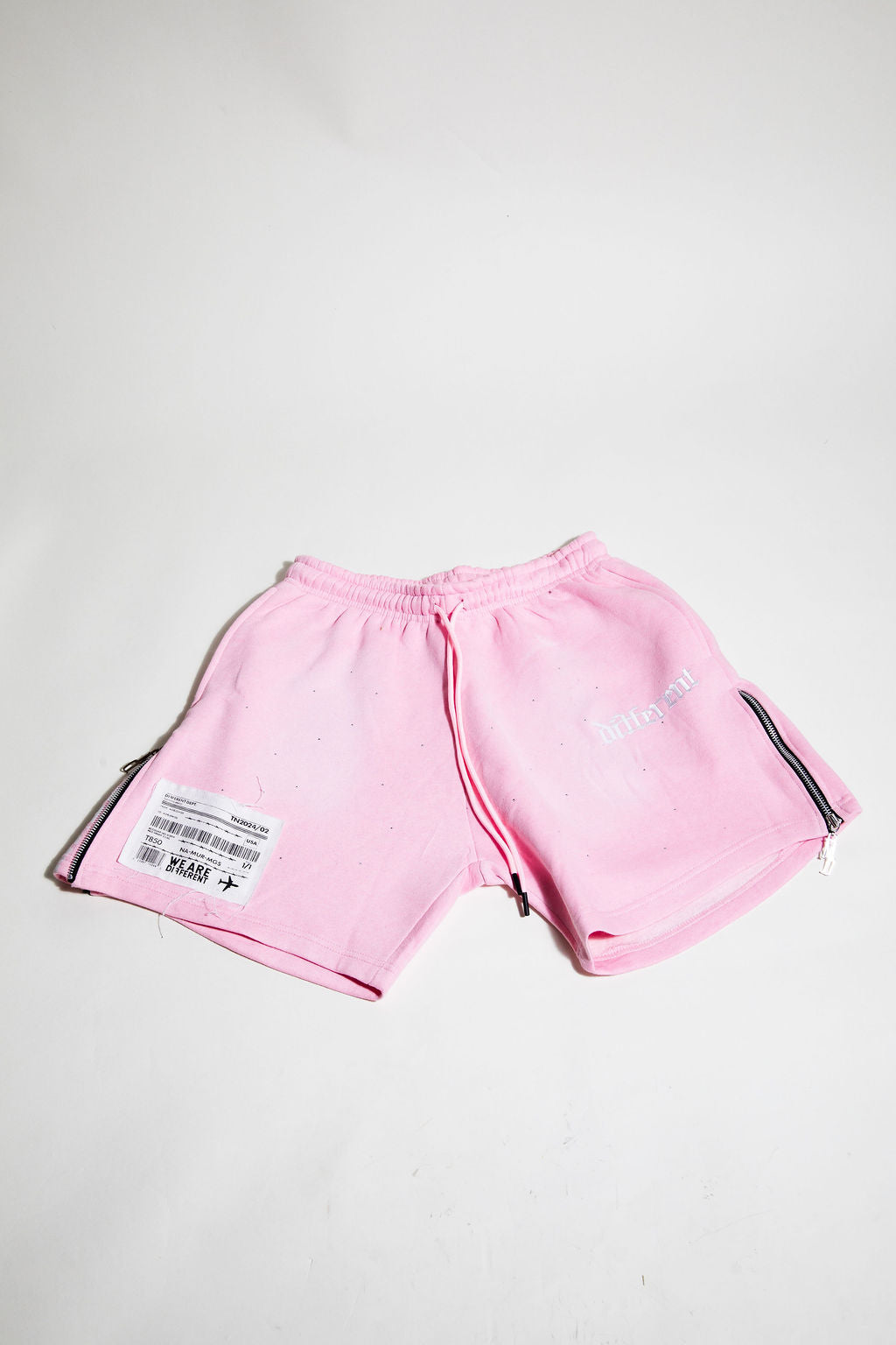 Flared Straight Shorts (Pink)