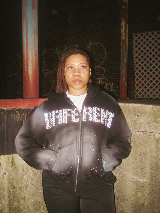 Graffiti Zip-Up (Black)