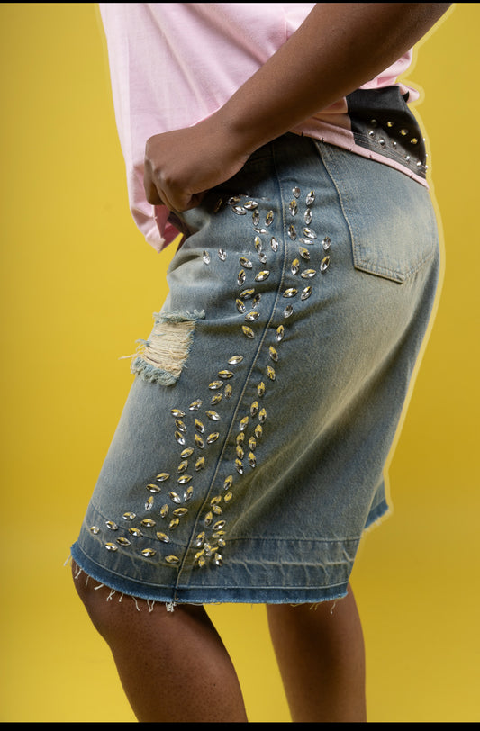 Rockstar Jorts (Blue)