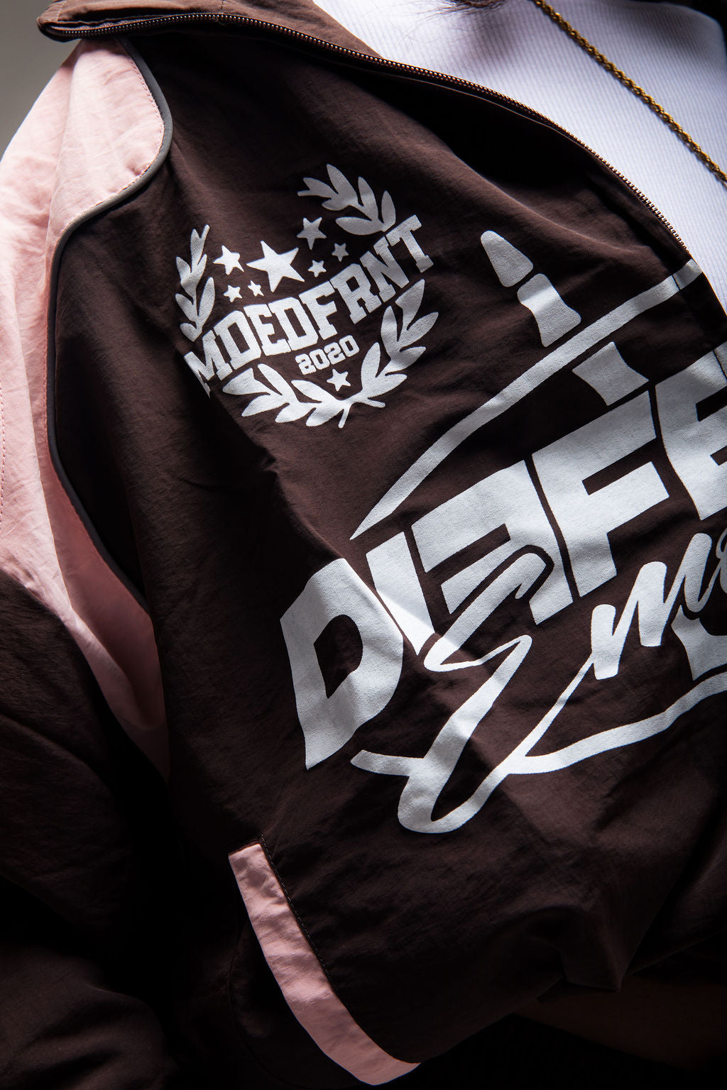 Emotions track jacket (brown/pink)