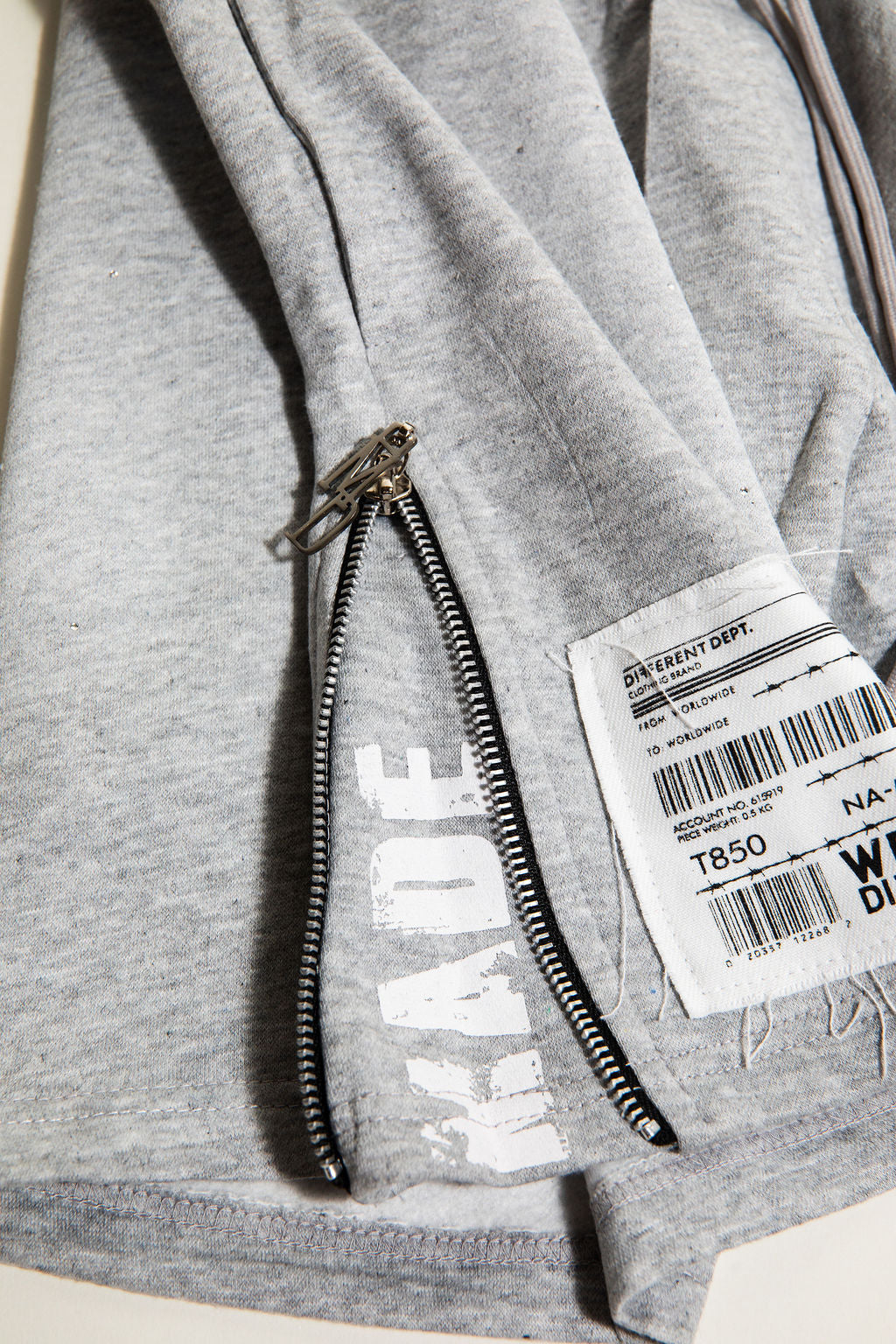 Flared Straight Shorts (Gray)