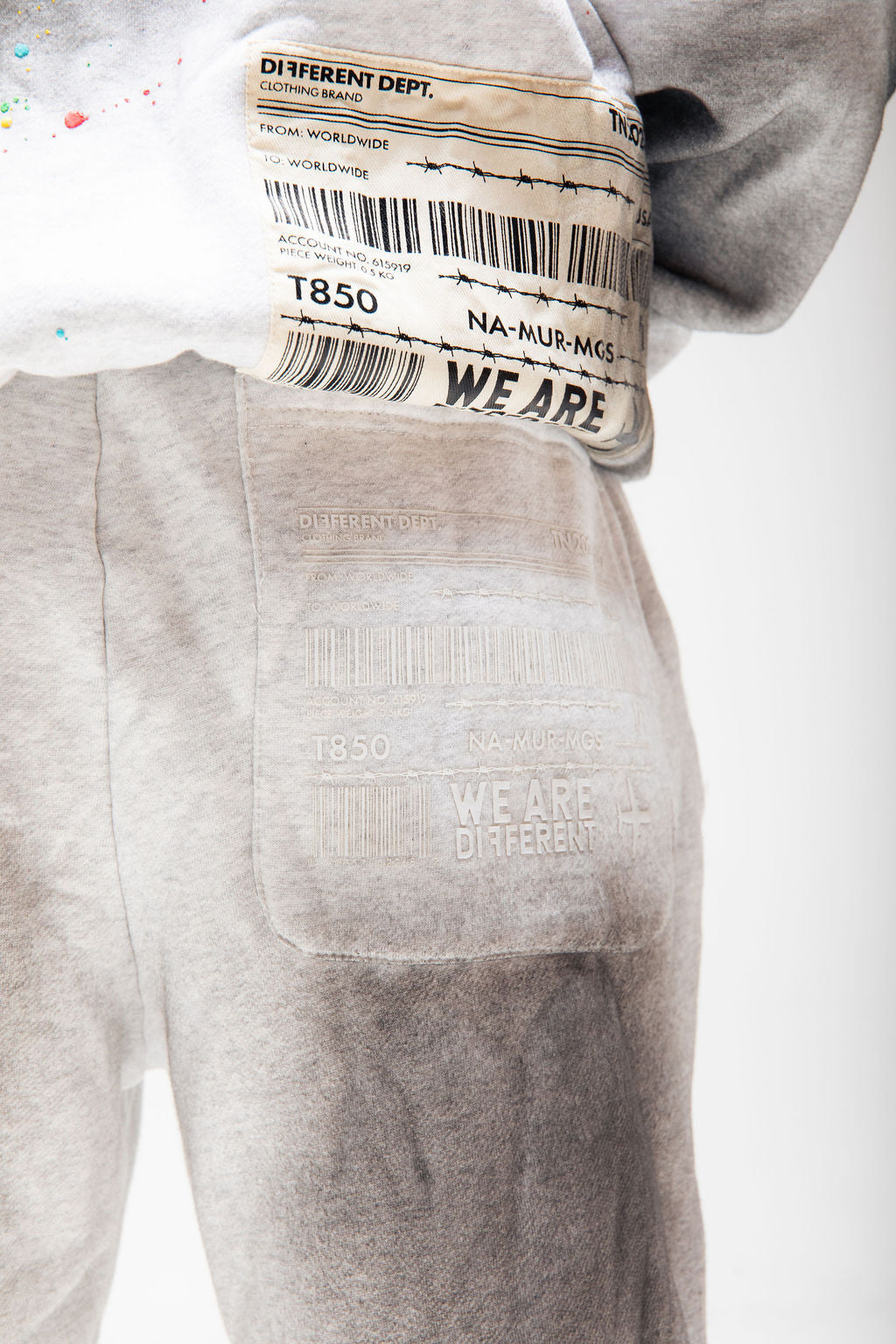 Flared straight sweats (grey)