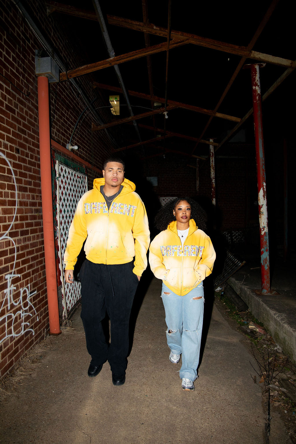 Graffiti Zip-Up (Yellow)