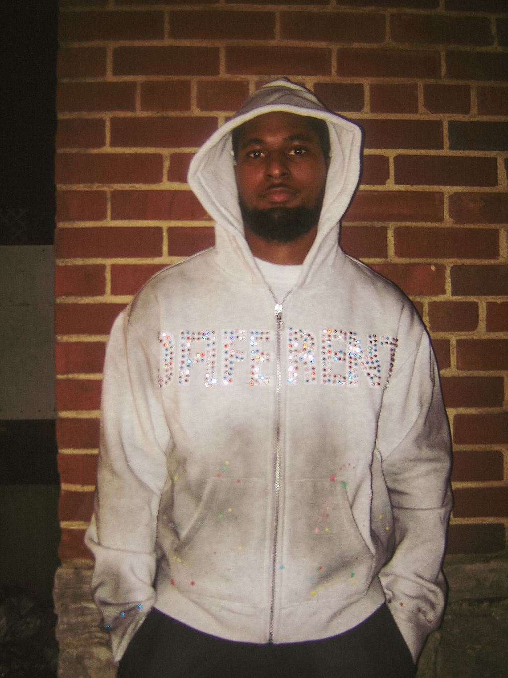 Graffiti Zip-Up (Grey)