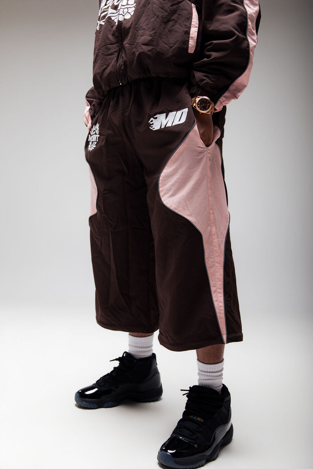 Emotions track pants (brown/pink)
