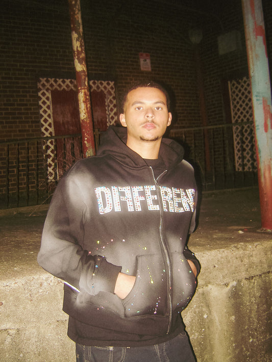 Graffiti Zip-Up (Black)