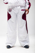 Emotions track pants (white/crimson)