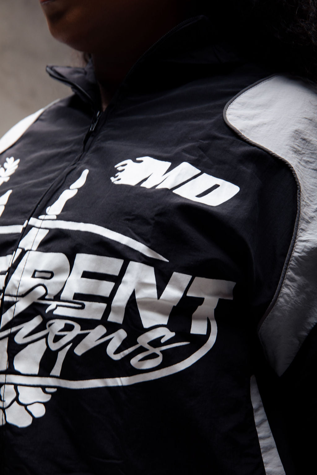 Emotions track jacket (black/light grey)