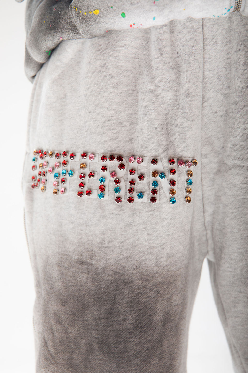 Flared straight sweats (grey)