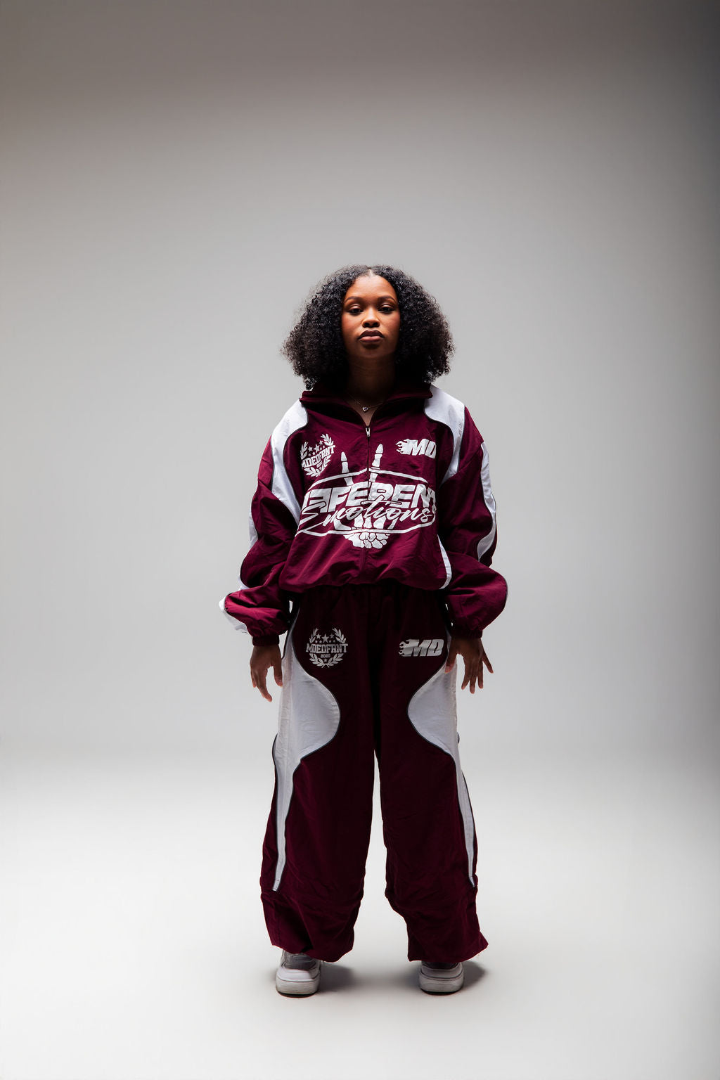 Emotions track jacket (crimson/white)