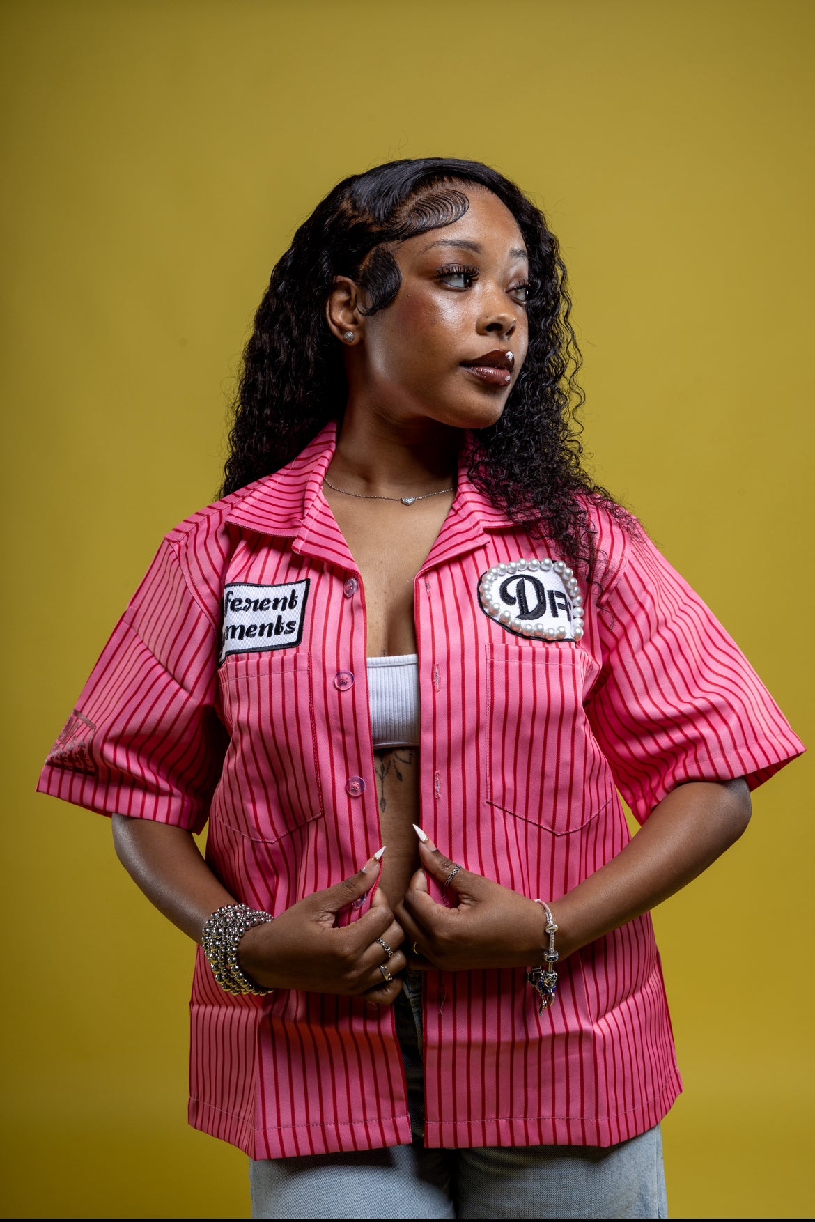 Pearl Worker Shirt (Pink)