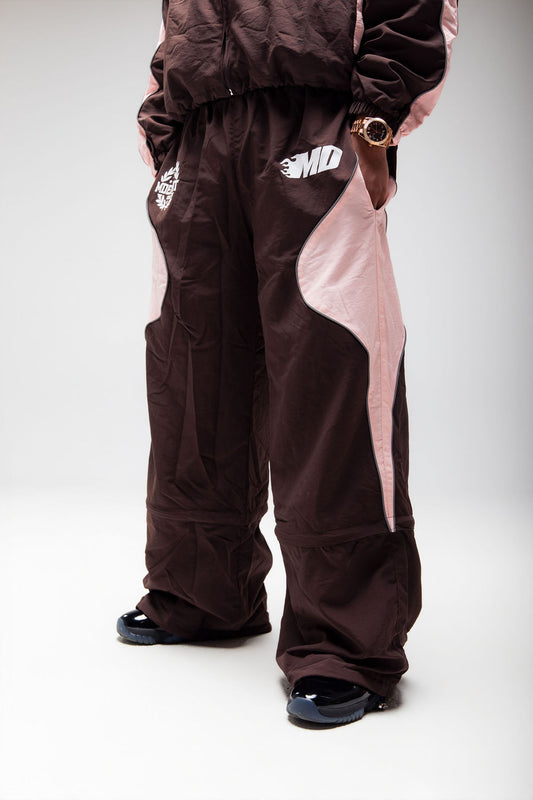 Emotions track pants (brown/pink)