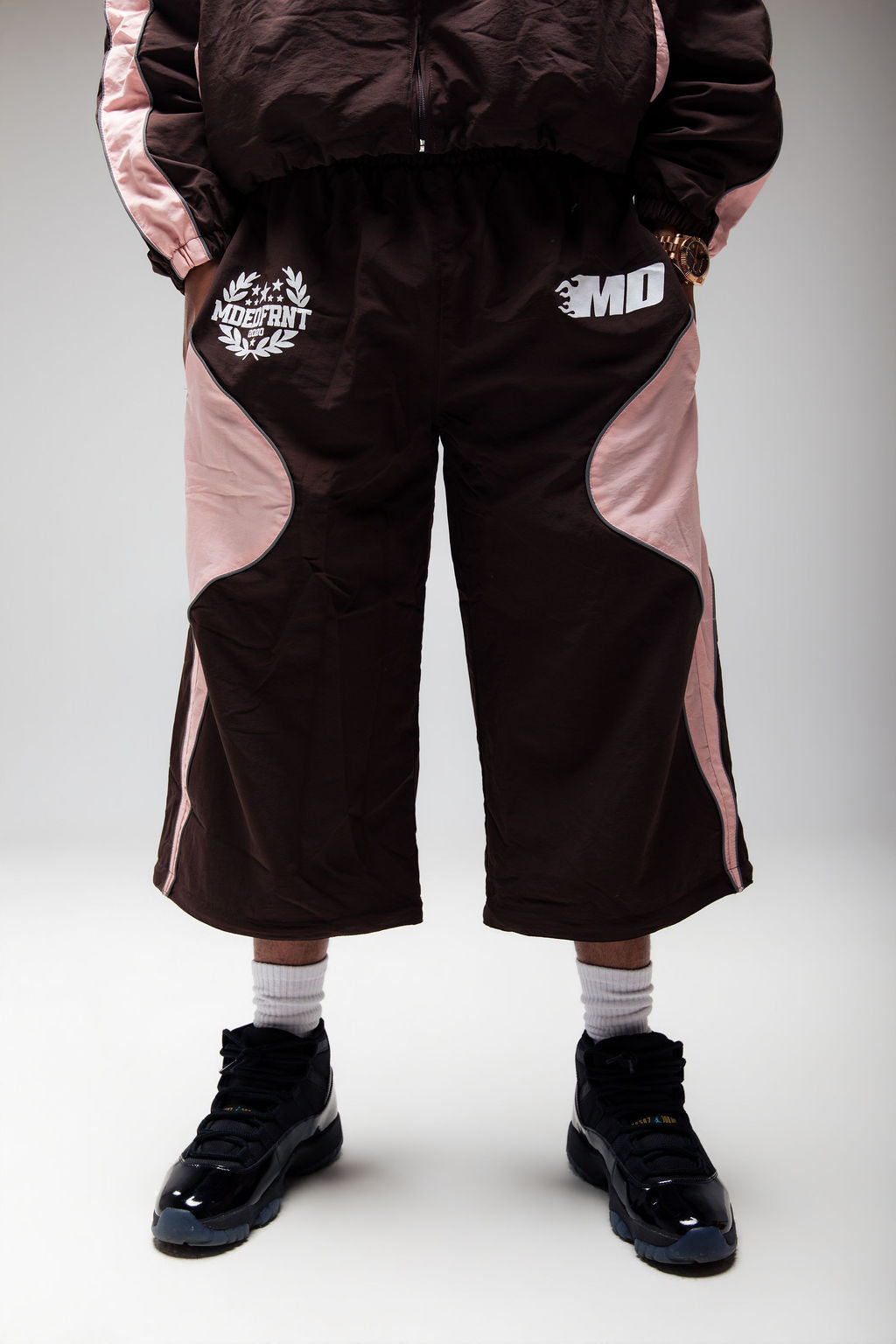 Emotions track pants (brown/pink)