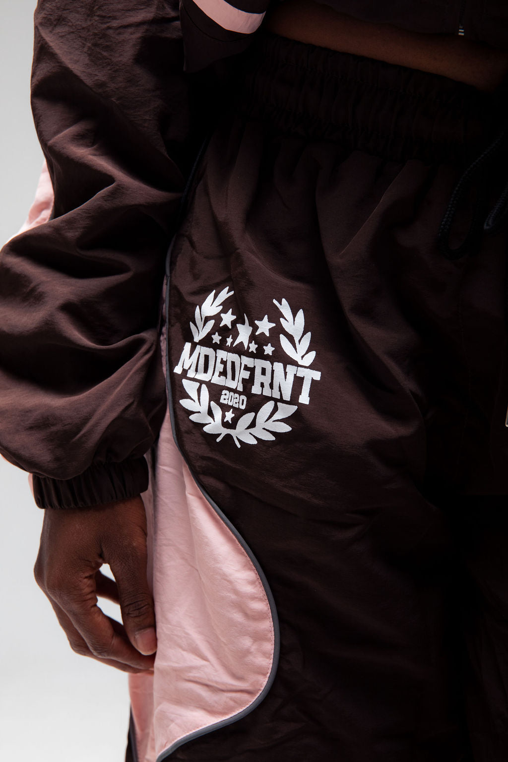 Emotions track pants (brown/pink)