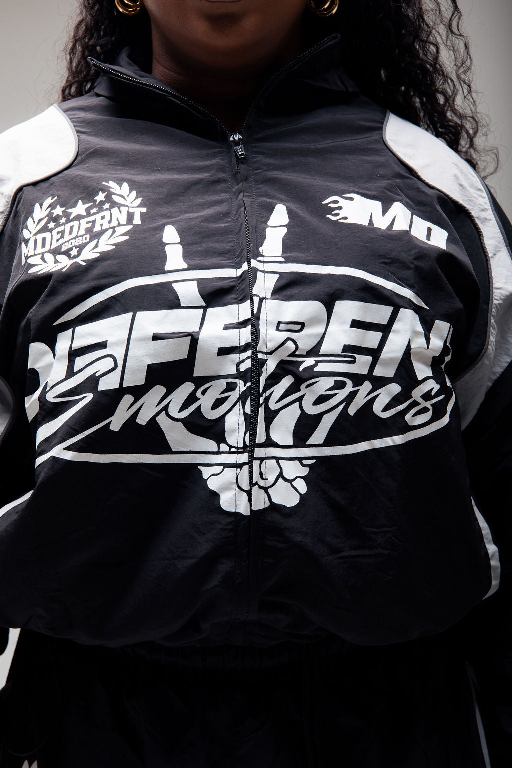Emotions track jacket (black/light grey)