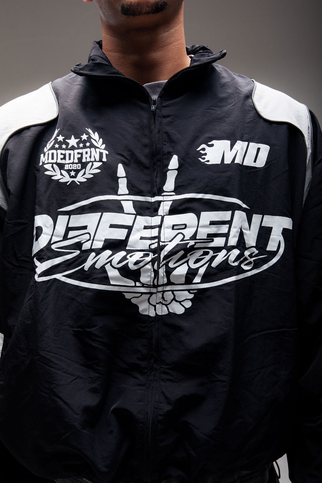Emotions track jacket (black/light grey)
